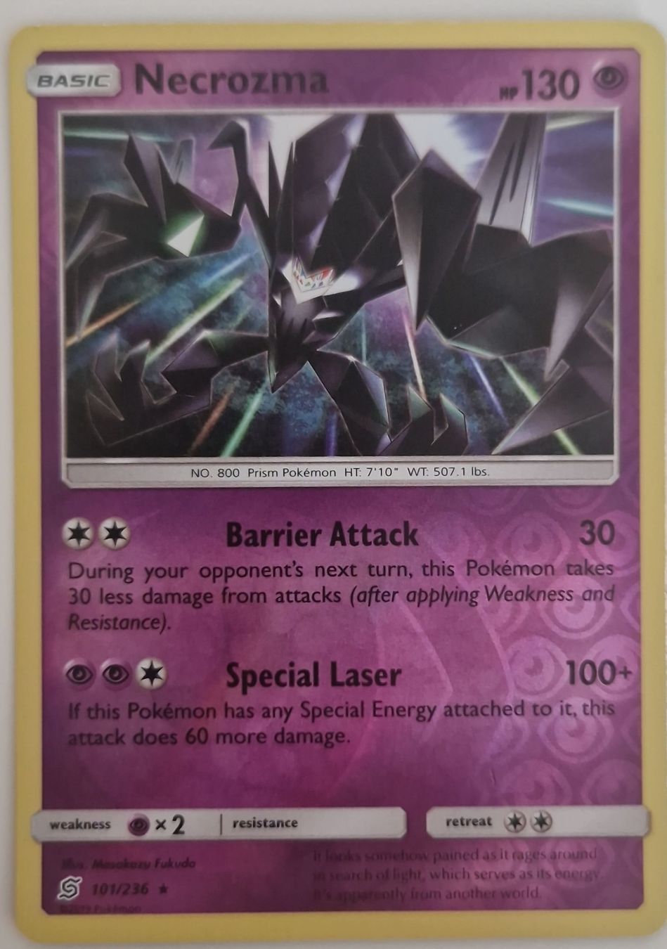 Pokémon Carte collezionabili: Pokémon Karte Necrozma – Nuovo (secondo la descrizione) da Birsfelden venduto da Fa_alvite