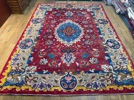 Einzigartiger Signierter Mashad 340*240 cm Perserteppich