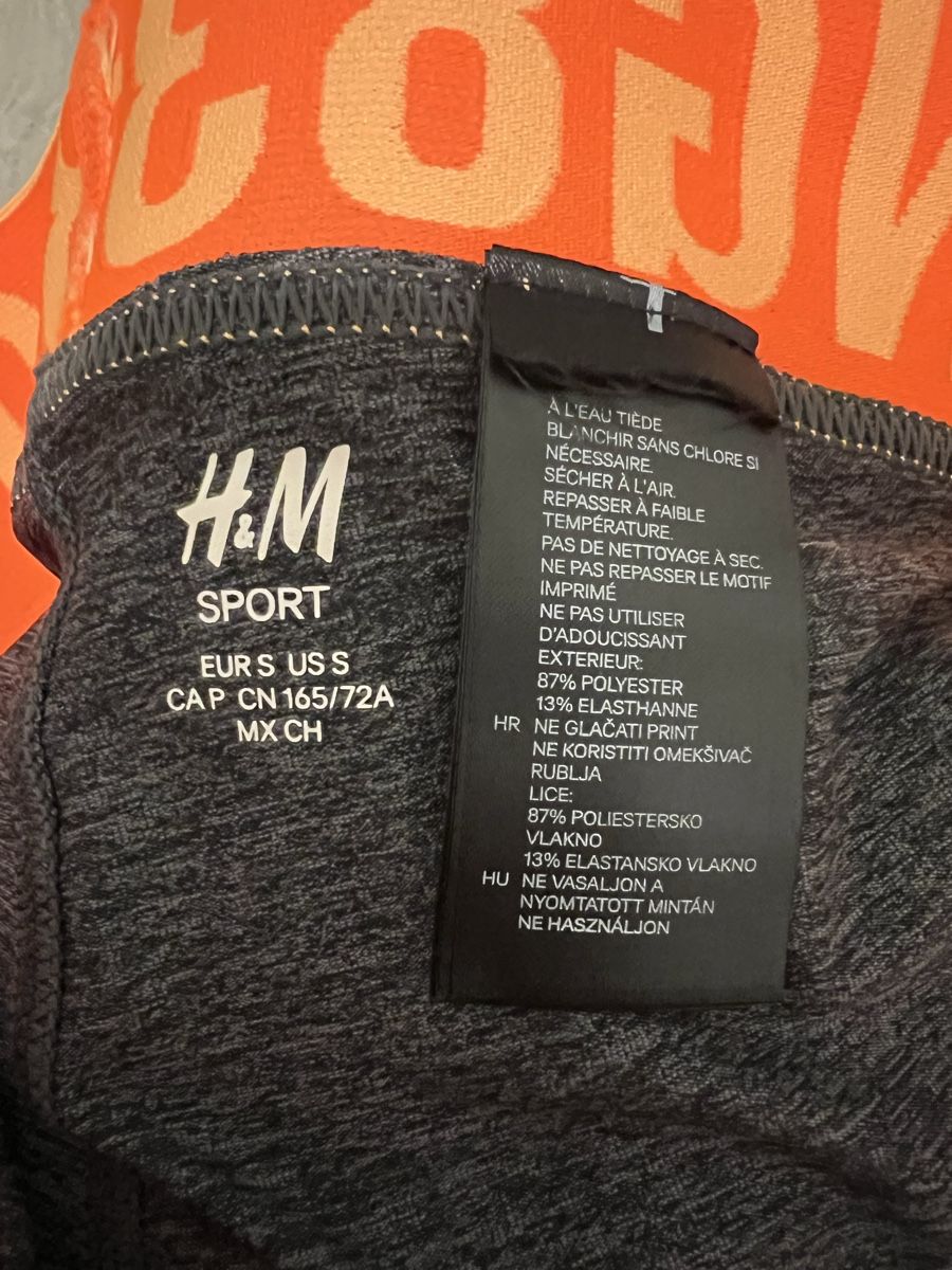 H&M Leggings: Sport Leggins grau/orange – Neu (gemäss Beschreibung) aus Jona von n.ferrari 2