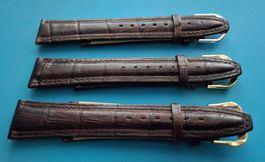 3 x Uhrenband, verschieden (Bandanstoss: 20 mm)