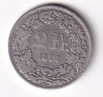 2 Franken 1874 3-4%versch.