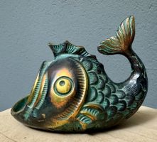 Messing / Bronze Fisch Aschenbecher 50er Jahre Bosse ???