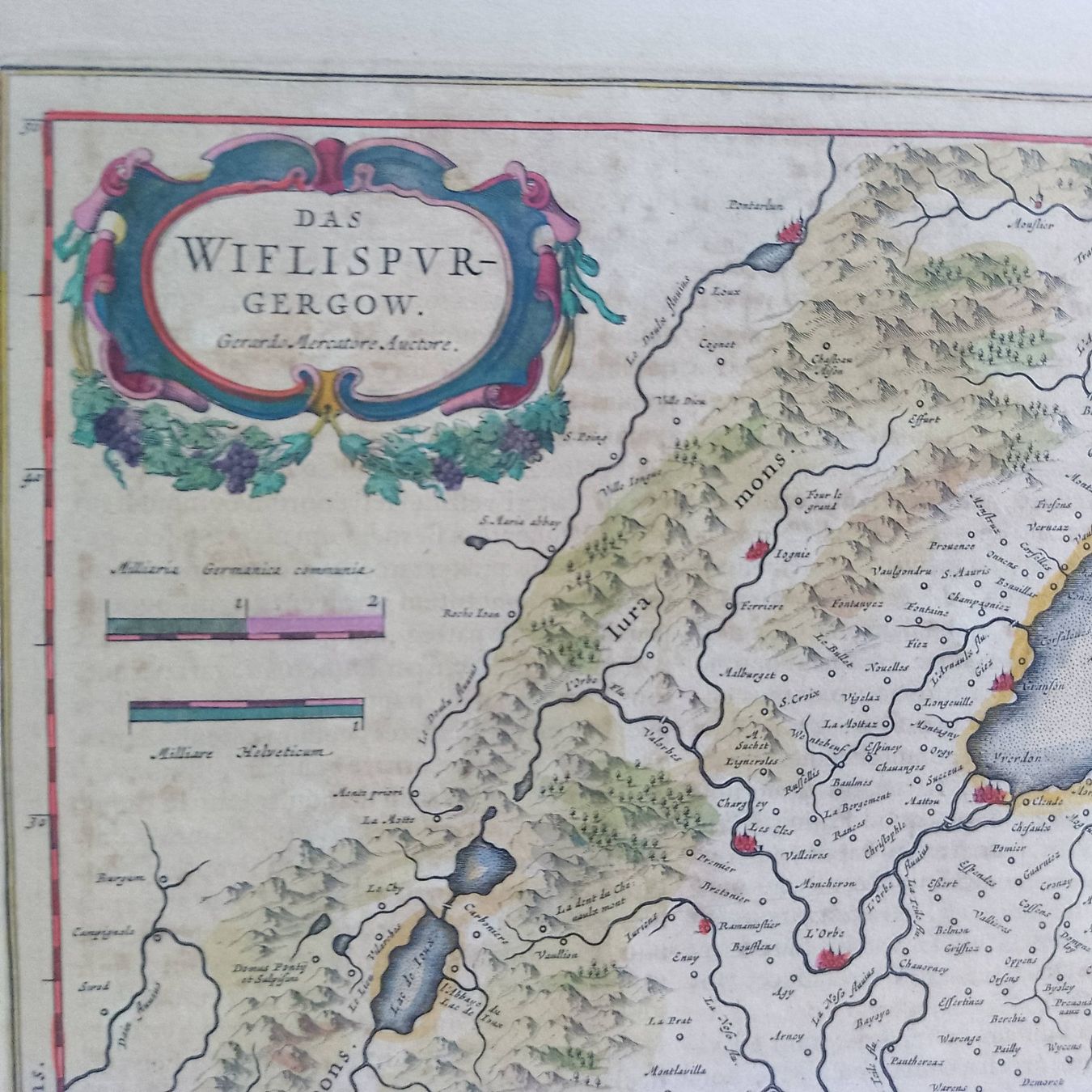Cartes géographiques & atlas: Schweiz - Vaud - "Das Wiflispur Gergow" – D'occasion à Sorengo par 74in 2