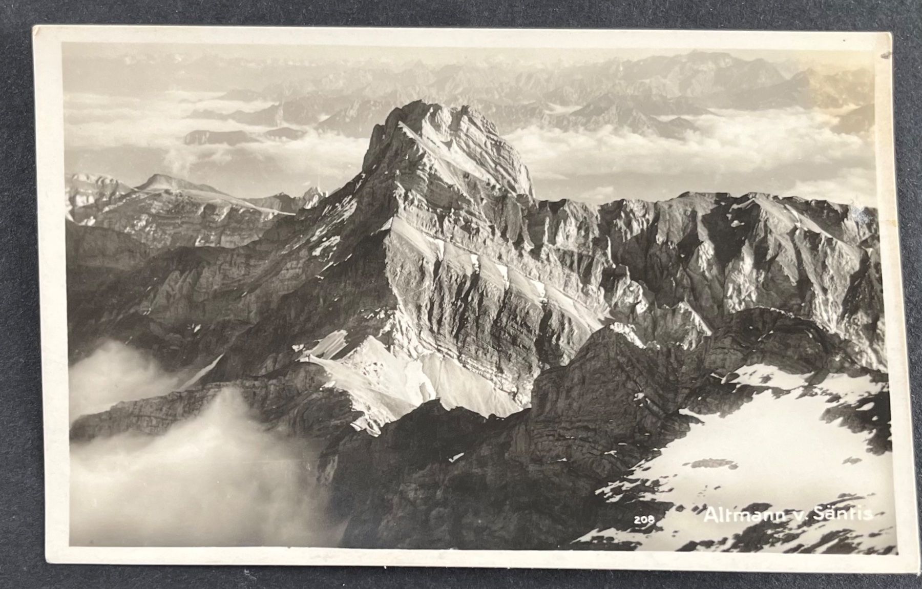 Cartoline postali: Altmann vom Säntis, ca. 1920 – Usato da Wabern venduto da DaxKarten-75
