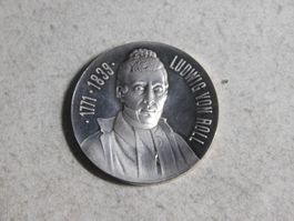 Silbermünze (18g/999) - Ludwig von Roll 1823 - 1973
