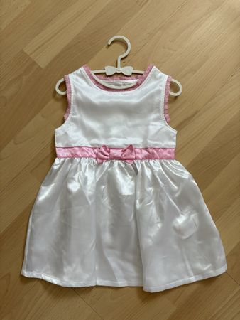 Festliches Kleid Gr. 86, weiss mit rosa