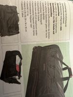 Reisetasche mit Rollen schwarz Polyester 70x36x36cm gut erha