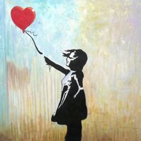 Homage to Banksy - Girl with balloon