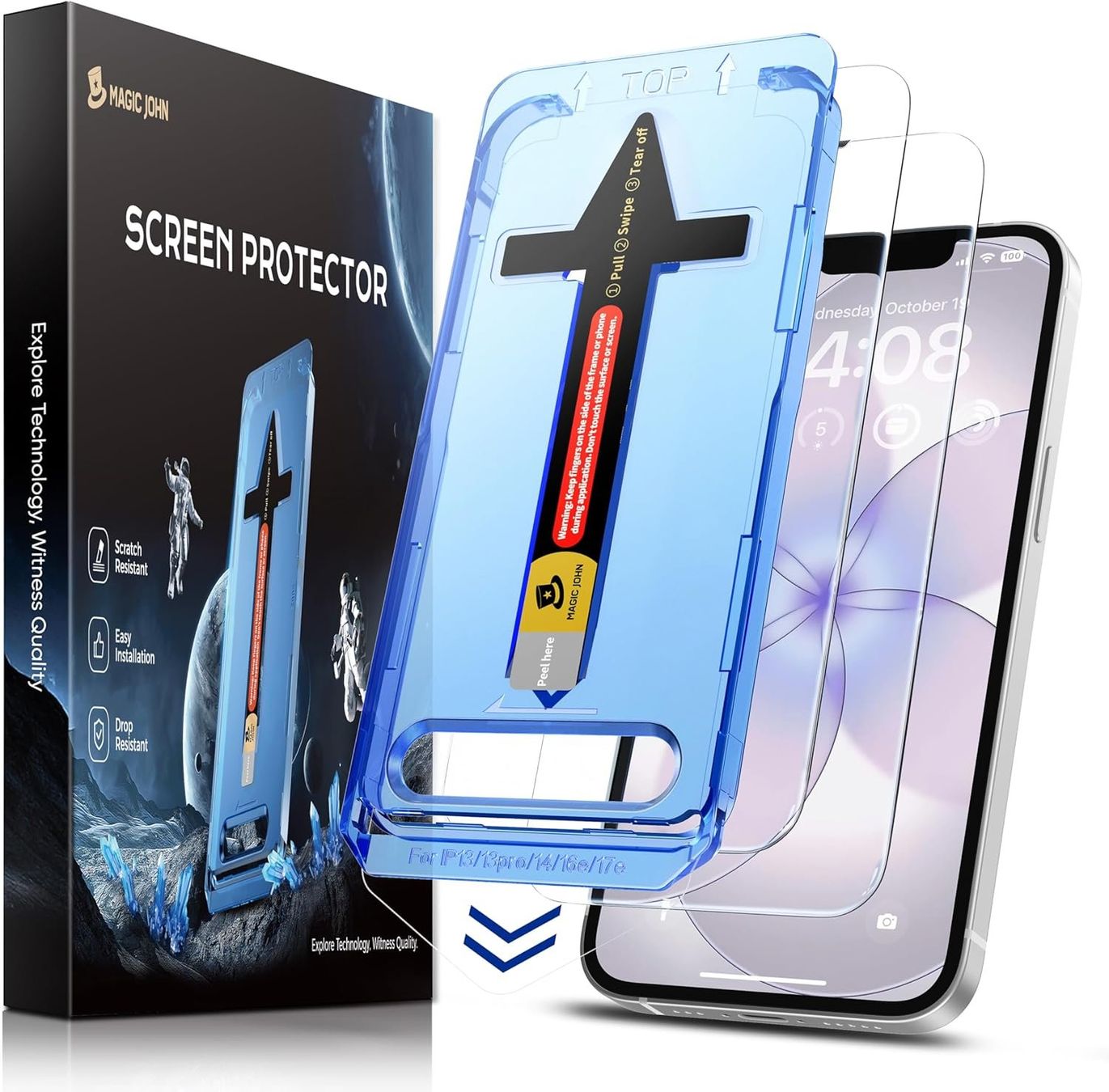 Lackretusche & Schutzfolien: MAGIC JOHN Panzerglas für iPhone 17e – 2 Stück – Neu und originalverpackt aus Suhr von SchnapperCH
