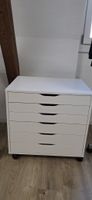 Schubladenelement IKEA Alex weiss mit sechs Schubladen