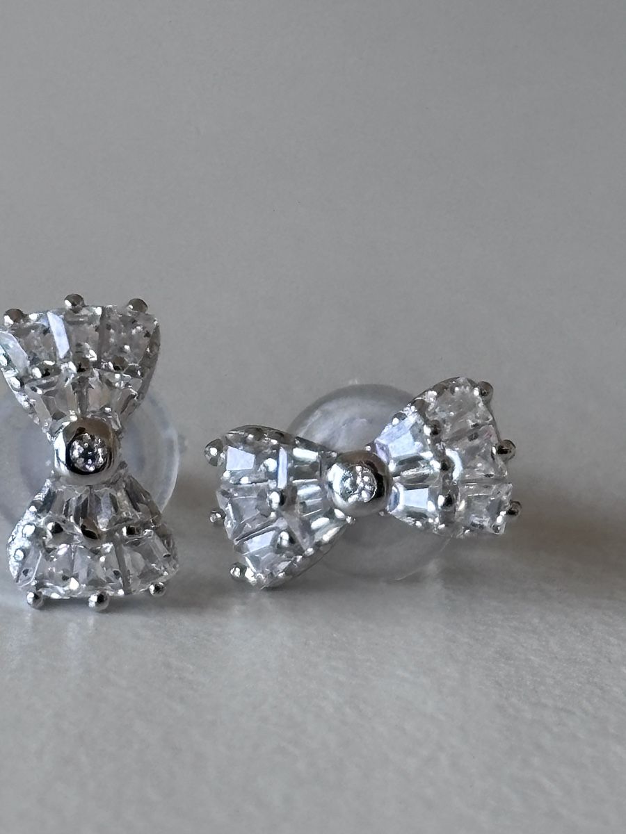 Orecchini pendenti & Orecchini a lobo: Studs Earrings. 925 Silver with moissanite stone. – Nuovo (secondo la descrizione) da Dübendorf venduto da S1973E 3