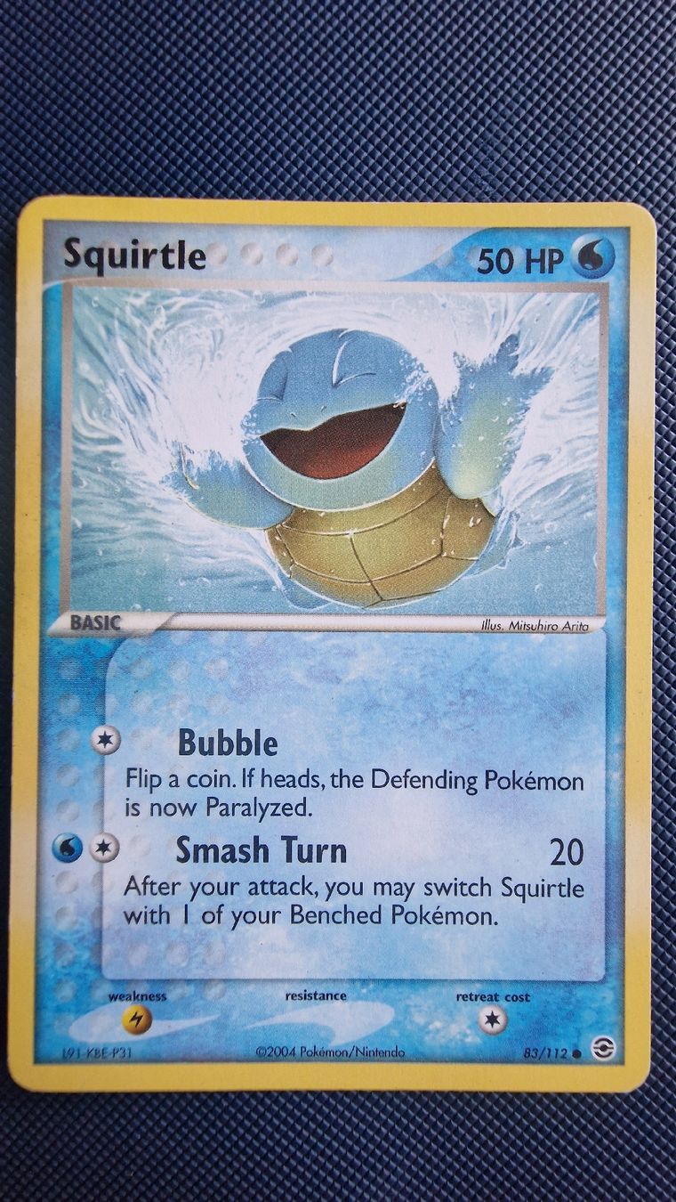Pokémon Carte collezionabili: Squirtle #83 – Pokémon FireRed & LeafGreen  – Usato da Veytaux venduto da PocketMonster