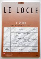 Le Locle 1:25'000 Landkarte Landeskarte der Schweiz 1143