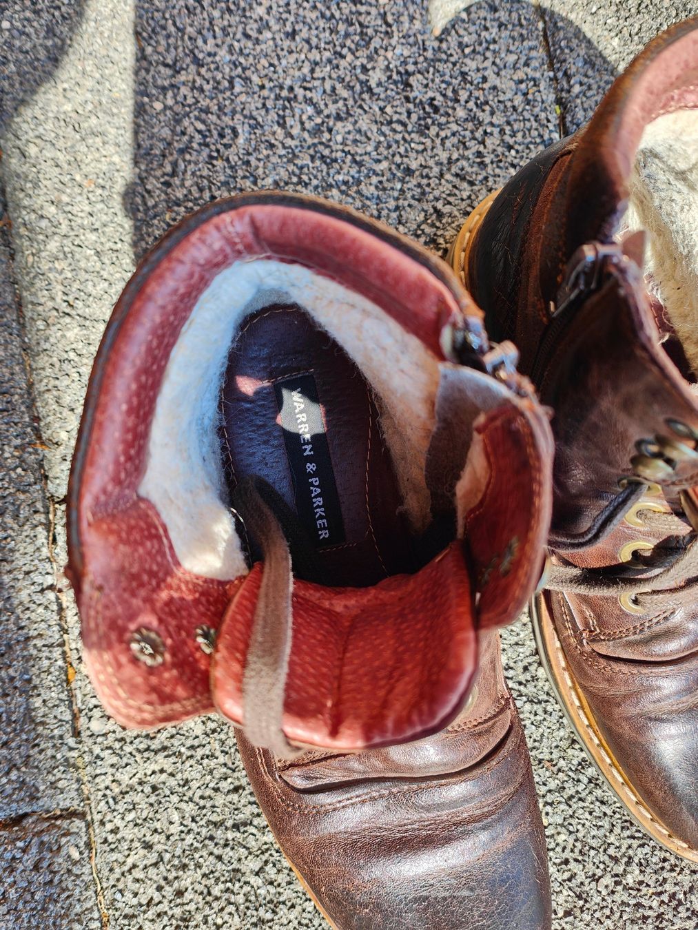 Herrenschuhe: 2 Herbstschuhe Leder Warren&Parker Gr. 40 – Gebraucht aus Mels von velo-city 2