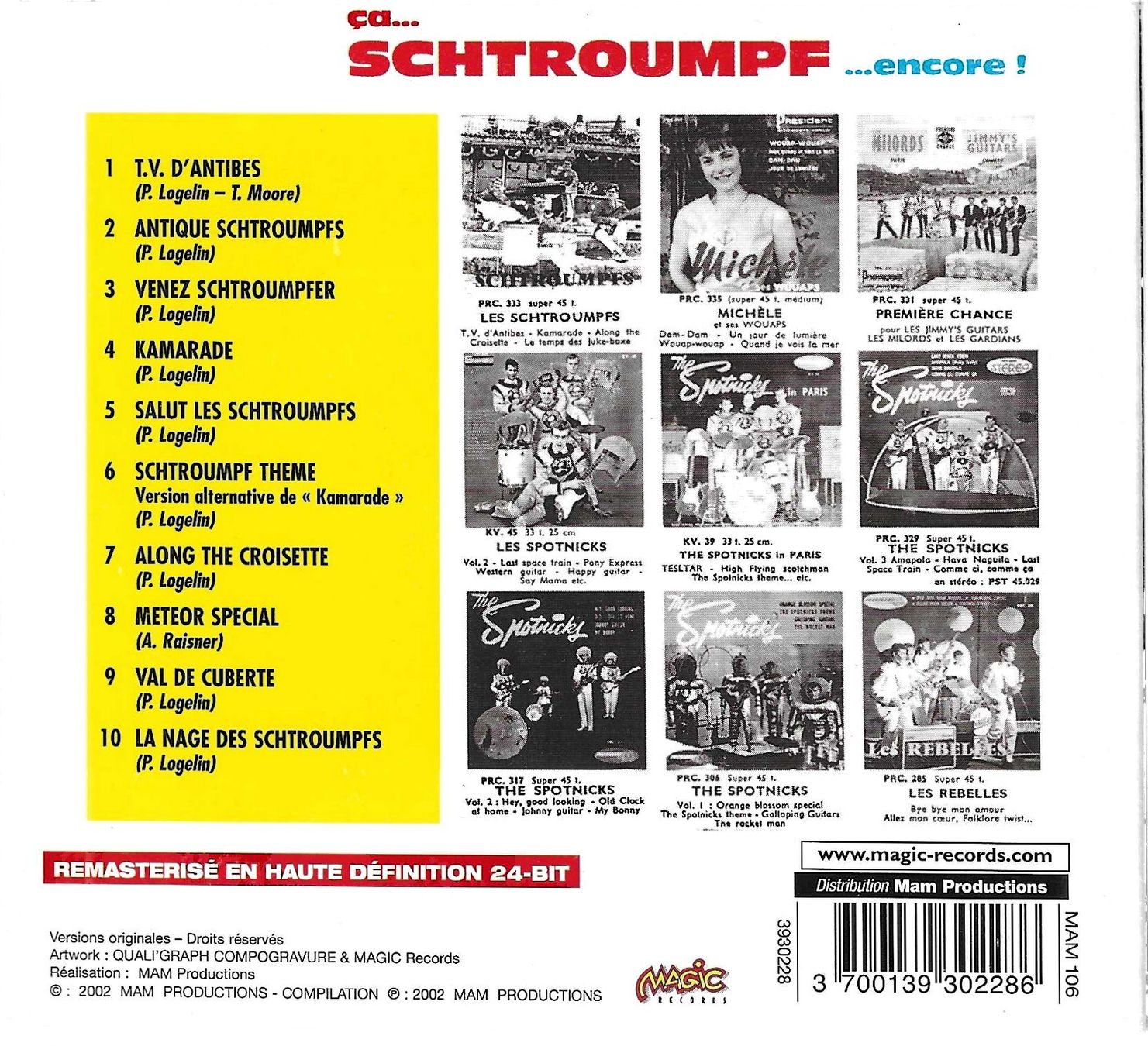 CD: Les Schtroumpfs CD Digipack - Complete 60' Instrumental – Usato da Savagnier venduto da Ne2065 1