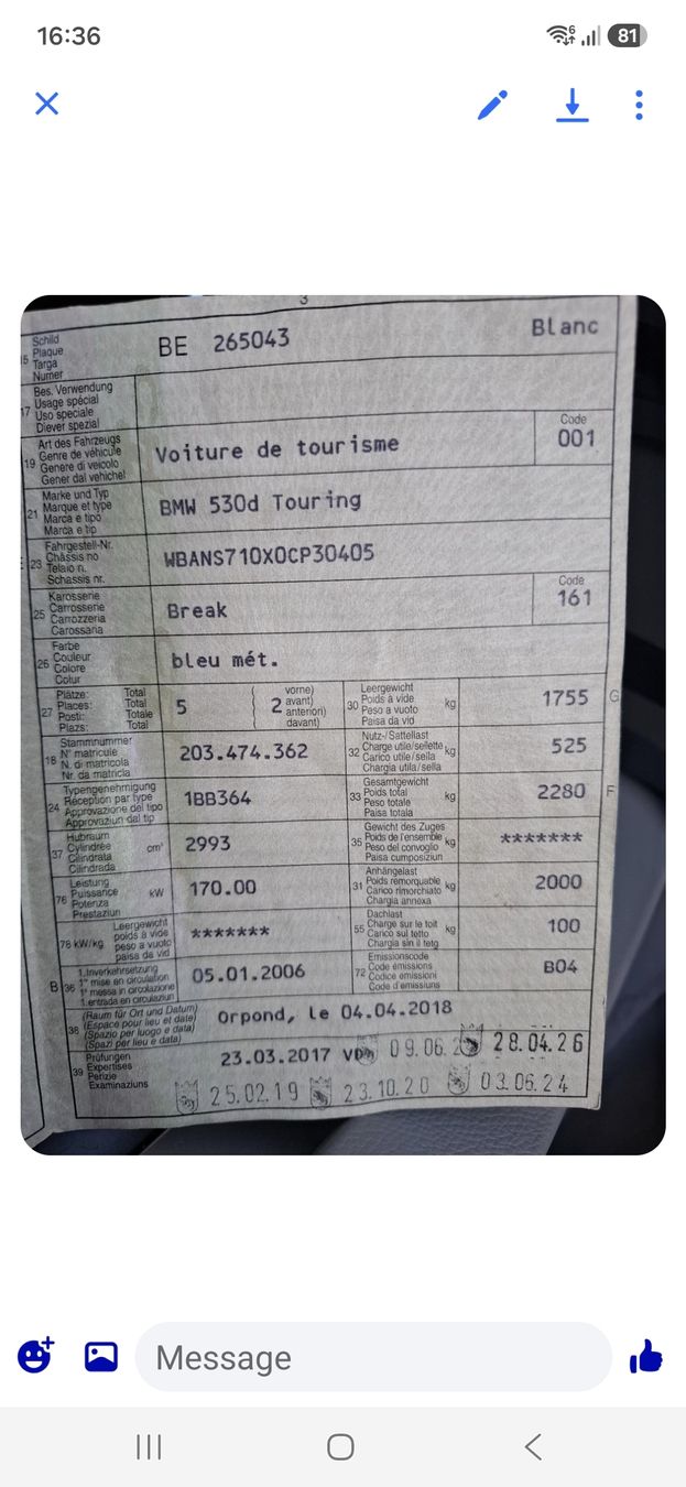 BMW Automobili: A VENDRE BMW 530D E61 2006 EXPERTISÉE – Usato da Biel/Bienne venduto da okok20 9