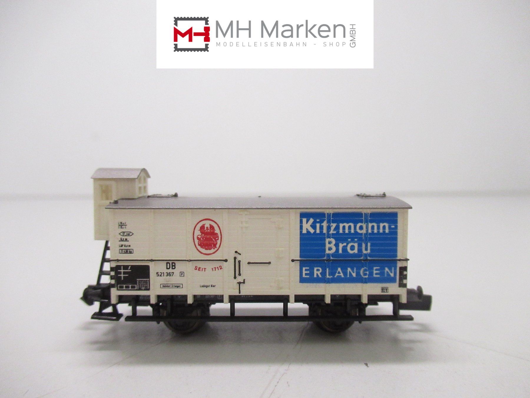 Trix Modellini di ferrovie: Minitrix 13825 ged. Güterwagen "Kitzmann Bräu" DB Spur N – Usato da Basel venduto da mhmarken