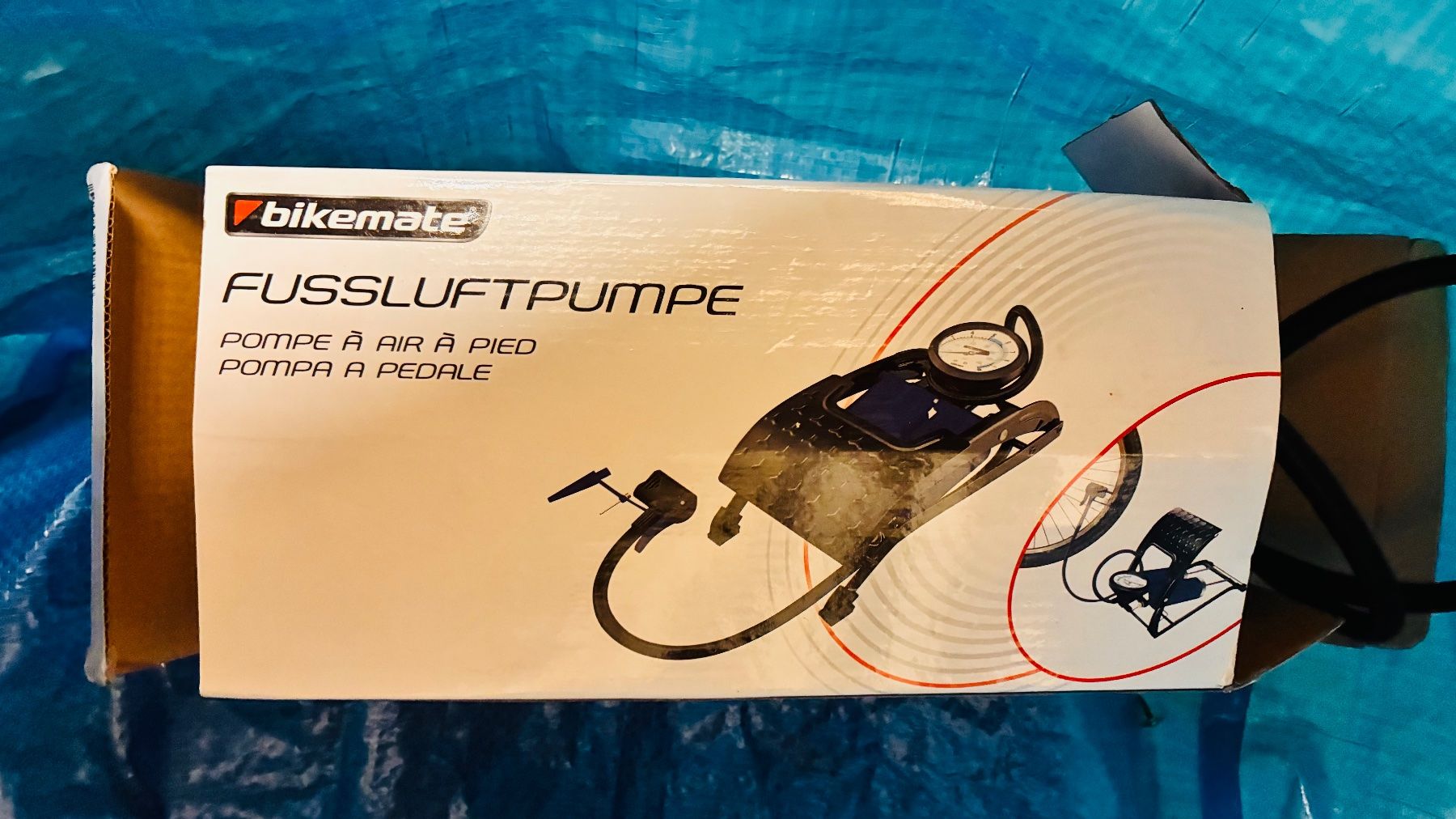 Pompe: Fussluftpumpe mit Manometer neu in Verpackung – Nuovo e nell'imballaggio originale da Killwangen venduto da Yogafee 1