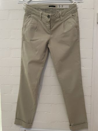 Beige Stoffhose Damen, Sisley, Gr. 26/33