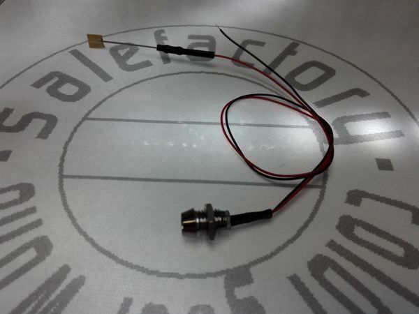 Componenti elettronici: LED 3mm verkabelt, im Halter, blau – Nuovo (secondo la descrizione) da Luzern venduto da Salefactory 3