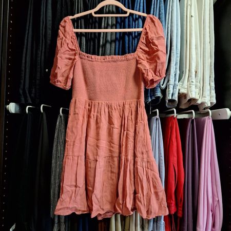 Kookai Ruched Mini Dress Dust Pink