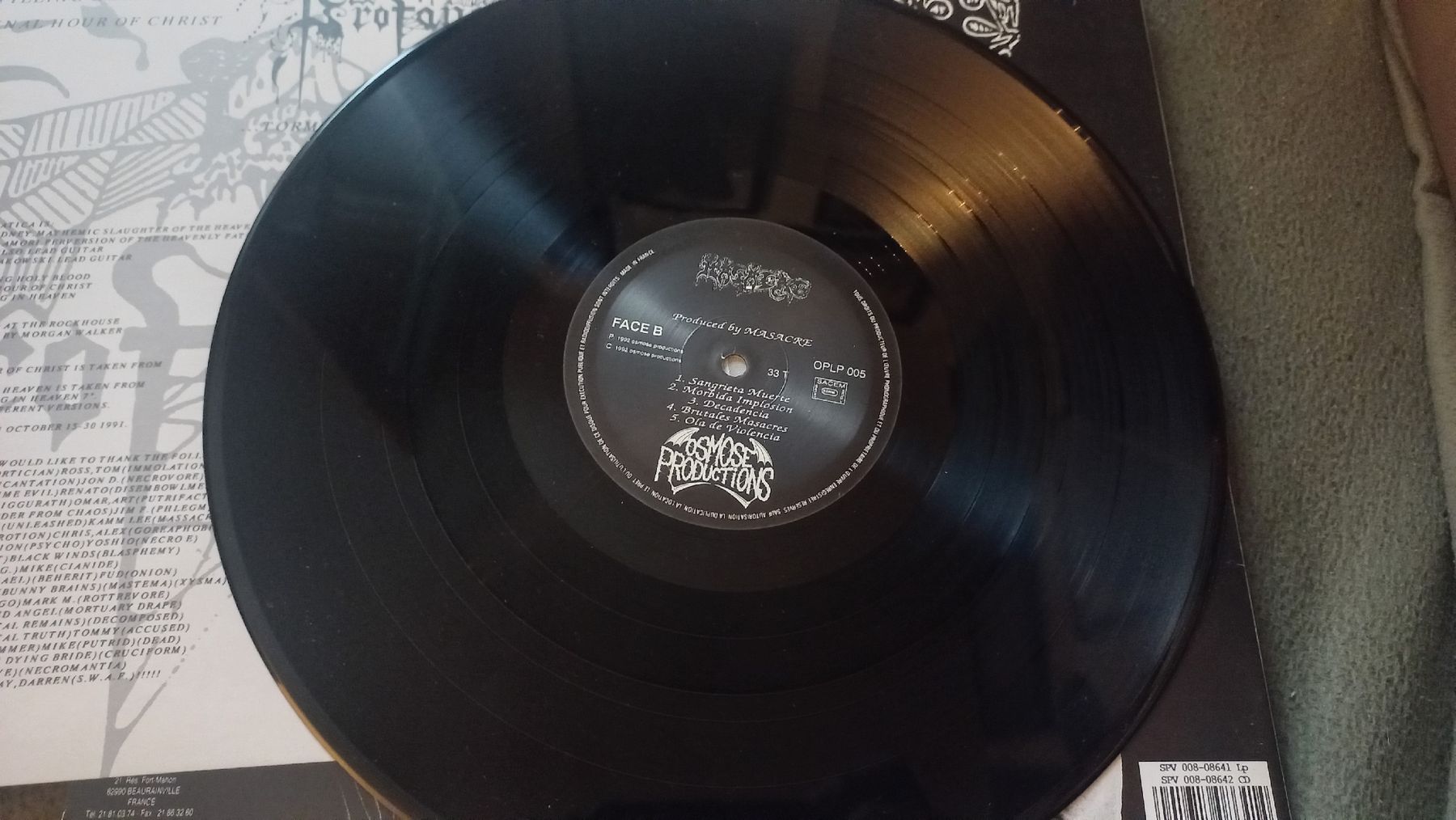 Schallplatten: Profanatica/Masacre-KULT Split Vinyl LP BLACK/Death Metal – Gebraucht aus Olten von Donatello1984 7