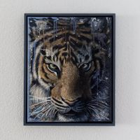 Original Tiger Acrylgemälde