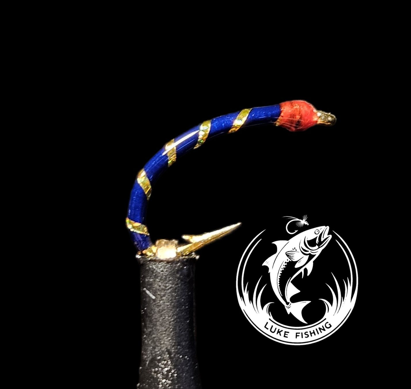 Esche: Hegene/ Gambe mit 5 Nymphen, Blau mit Rotem Köpfchen #14 – Nuovo (secondo la descrizione) da Rothenburg venduto da ocean151 2