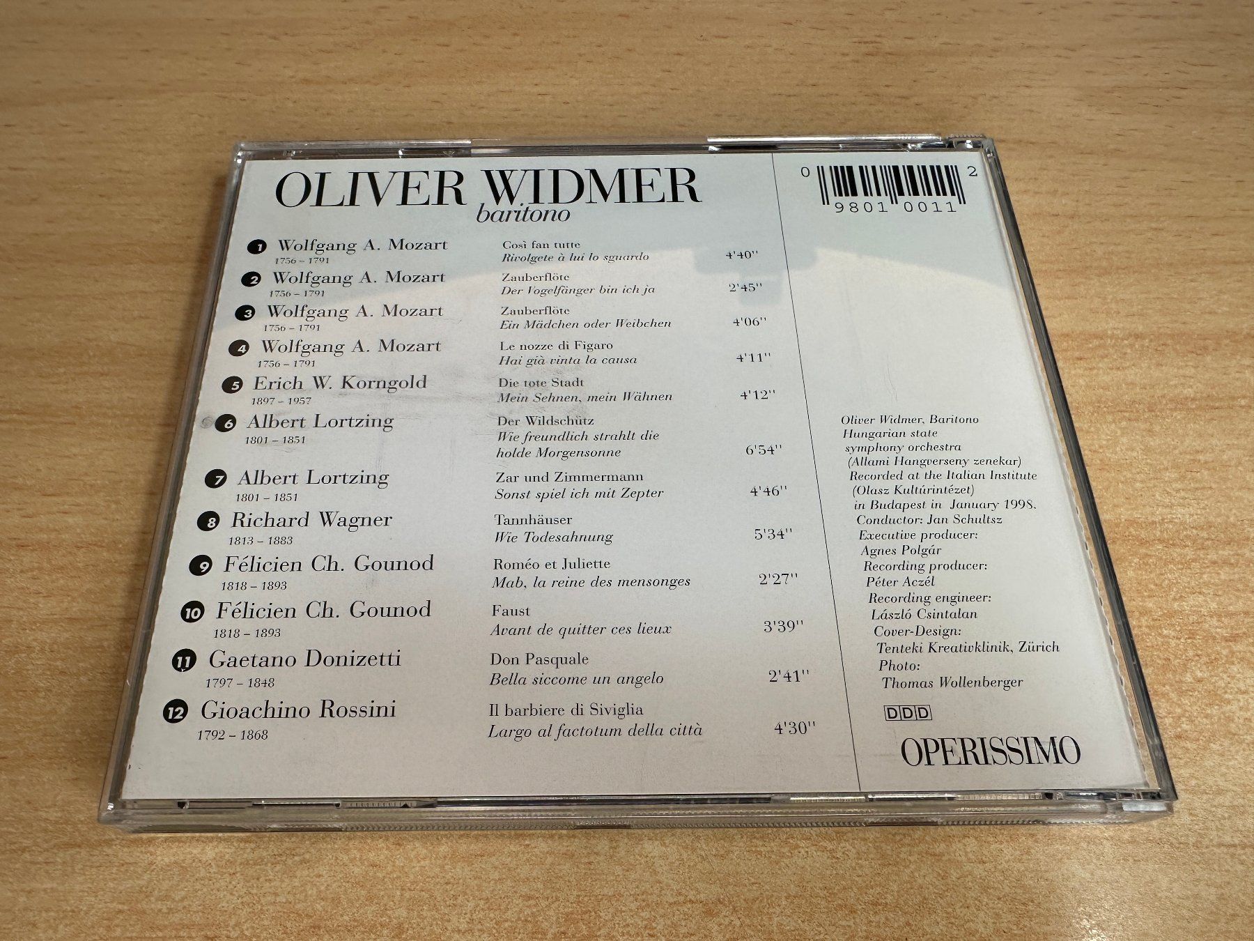CDs: M4 Oliver Widmer - Baritono – Gebraucht aus Rikon im Tösstal von Alpenmutz 1