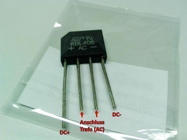 Componenti elettronici: Gleichrichter 6A 800V, KBL608 – Nuovo (secondo la descrizione) da Luzern venduto da Salefactory