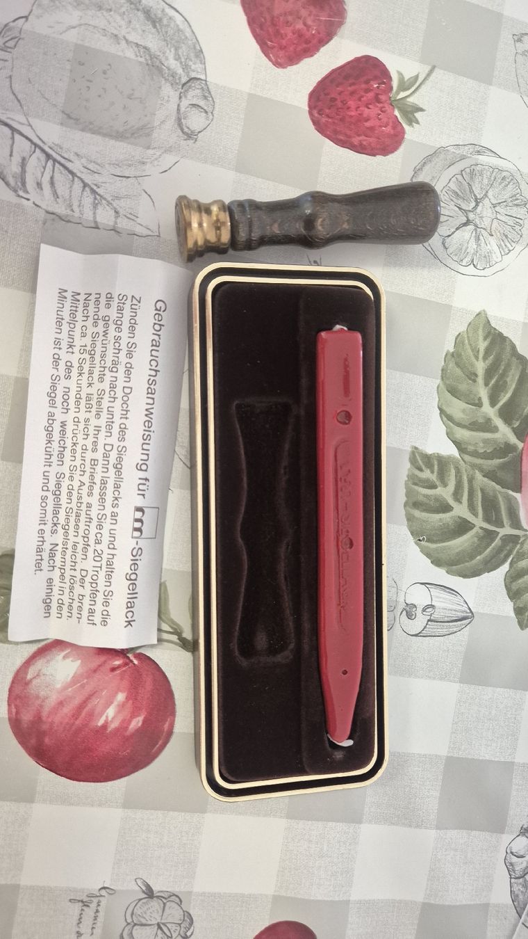 Timbri: Petschaft Siegelstempel antik mit Monogramm "RF" + Siegellac – Nuovo e nell'imballaggio originale da St. Margrethen SG venduto da ant_wnp6 4