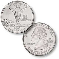 Quarter Dollar USA Montana 2007