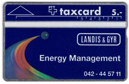 Landis & Gyr, Energy Management - seltene Firmen Taxcard