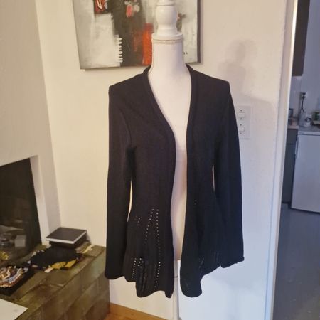Nove Marzzo Schwarze Strickjacke Gr.36