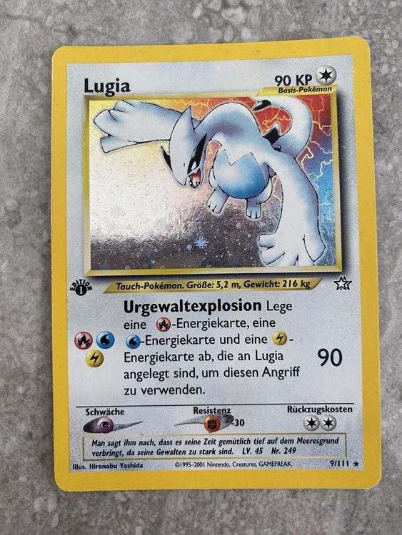 Wunderschne Lugia Pokemon Karte Bilder