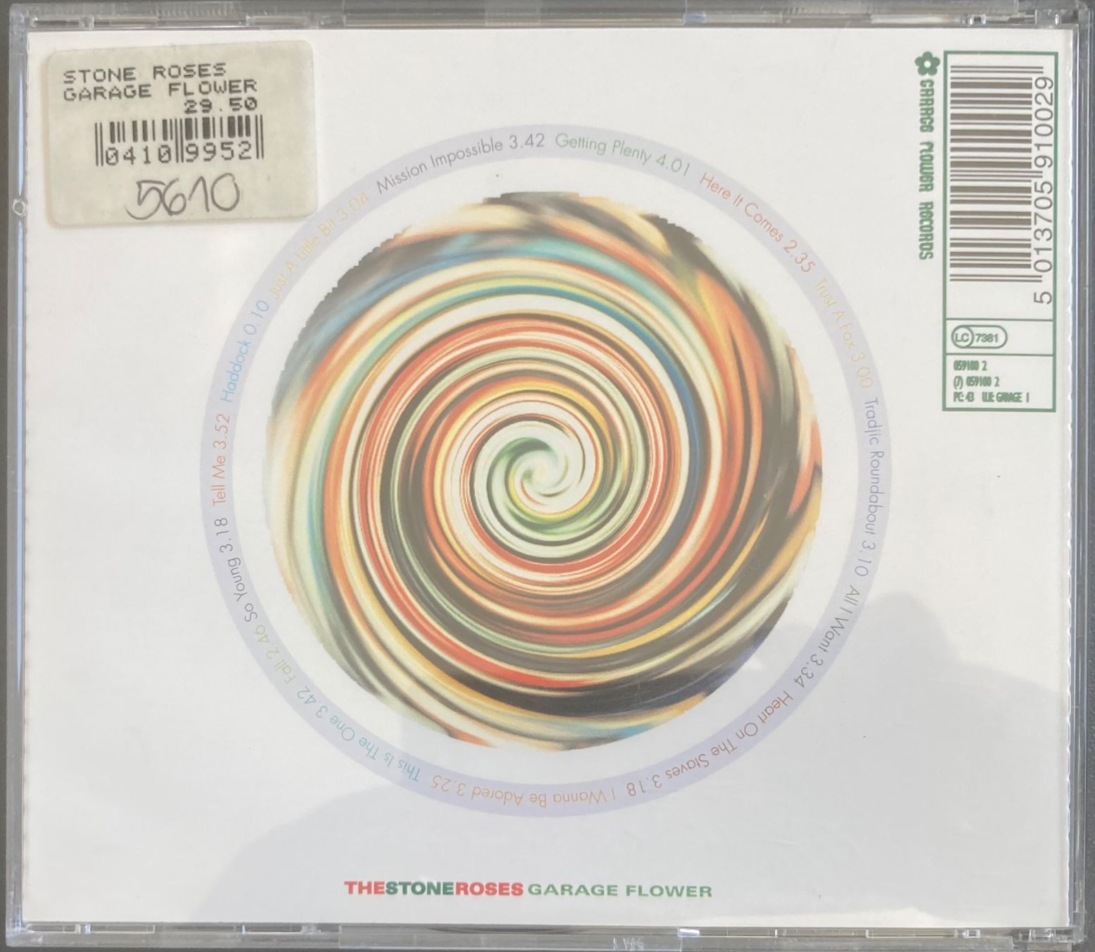CD: THE STONE ROSES - GARAGE FLOWER – Usato da Poliez-Pittet venduto da Newtown-Records 1