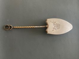 Russischer Tortenheber, 916er Silber mit Eheringer