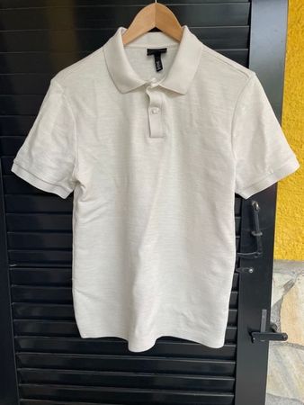 Herren Polo Shirt S Slim (Farbe Eierschale)