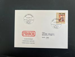 Obernau Erstagbrief-Werbe-Stempel  (M965)