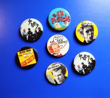 SEX PISTOLS, POP ANSTECKKNOPF, 7 STÜCK, 70er JAHRE