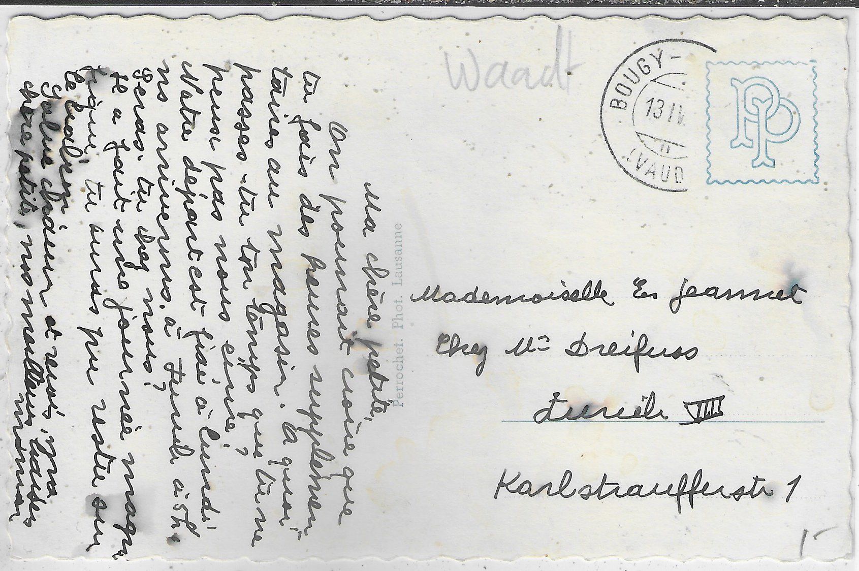 Cartoline postali: Bougy-Villars - Eglise – Usato da Ettingen venduto da Kartenplanet 1