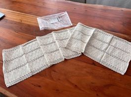 Boho Macramé Tischläufer aus Baumwolle & Leinen(30 x 140 cm)