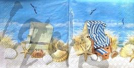 Serviette am strand 25x25 (d216) 2Stk.