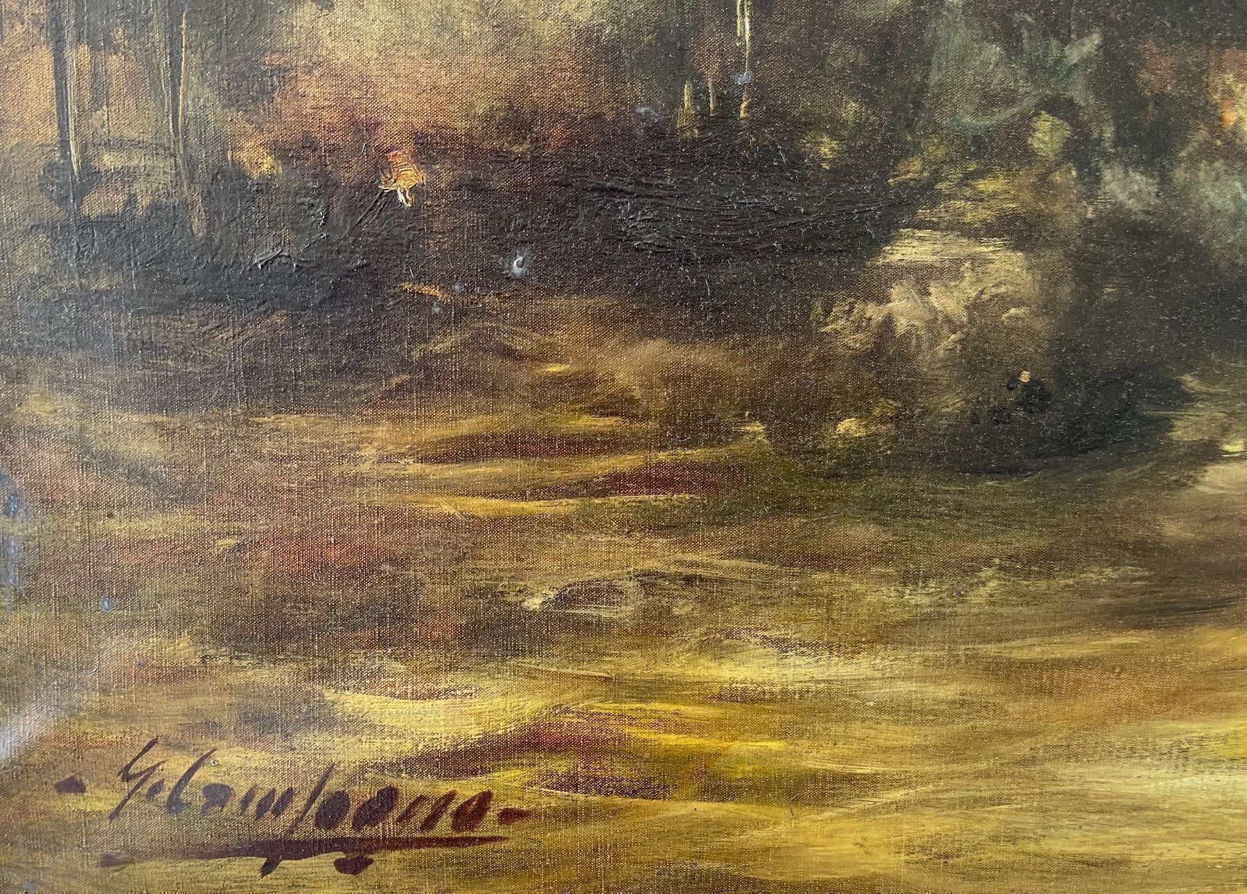 Tableaux: Undeutlich signiert – D'occasion à Grosshöchstetten par Perle1951 2