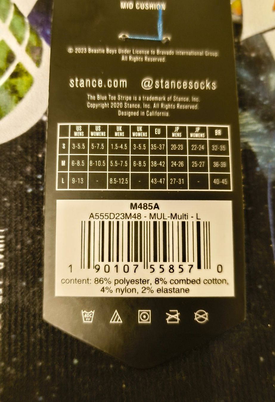 Socken: BEASTIE BOYS Socken Gr. L Neu – Neu und originalverpackt aus Uitikon Waldegg von PJLS1 2