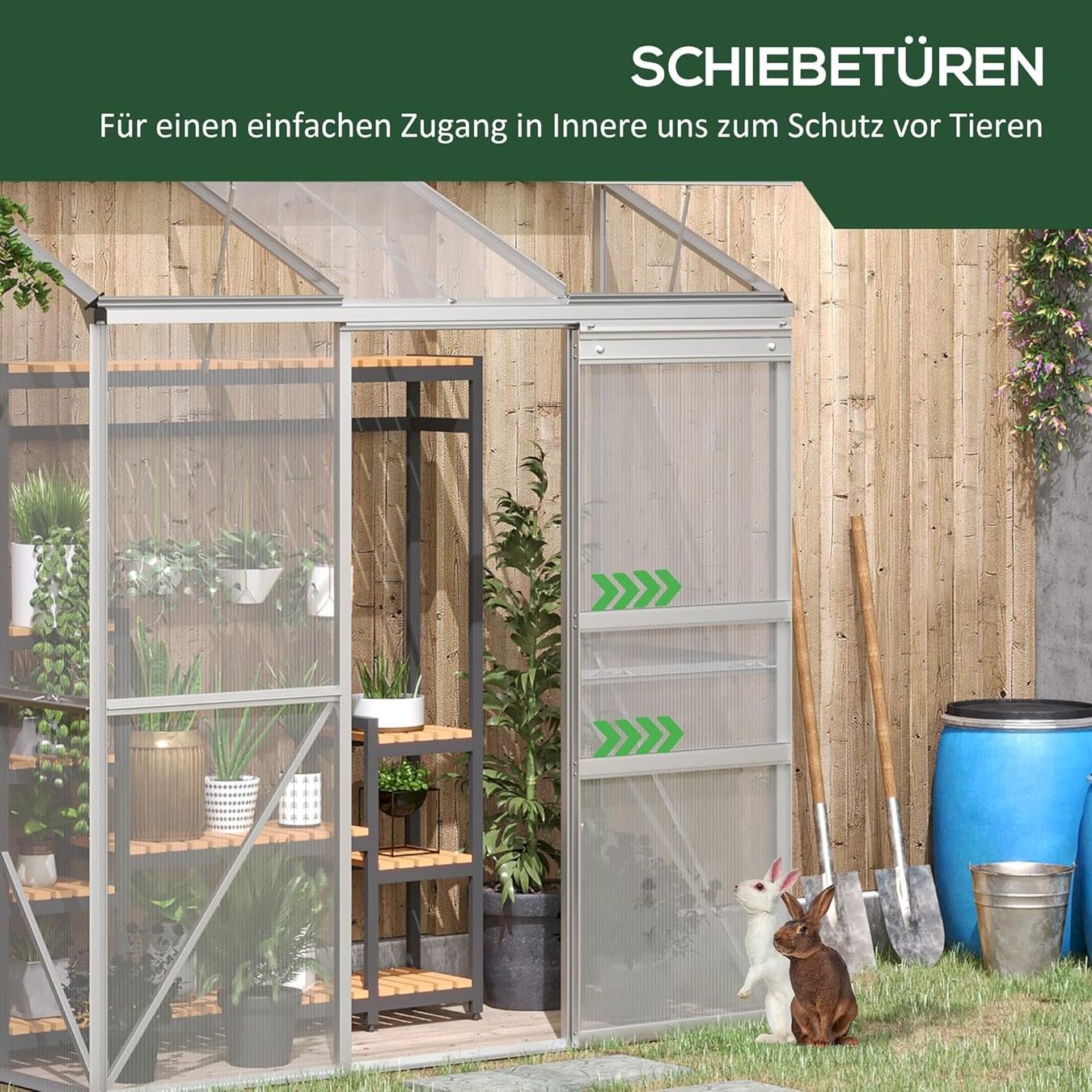 Casette da giardino & serre: Anlehngewächshaus 192x68x196cm – Nuovo e nell'imballaggio originale da Bottighofen venduto da zaap 4
