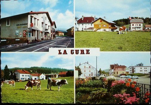 Cartes postales: LA CURE La Sagne - vaches - Auto – Neuf (Voir description) à Jona par philajona