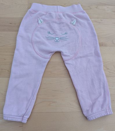 Süsse Mädchen Hose, Gr.80, mit Katzen-Motiv, Rosa!
