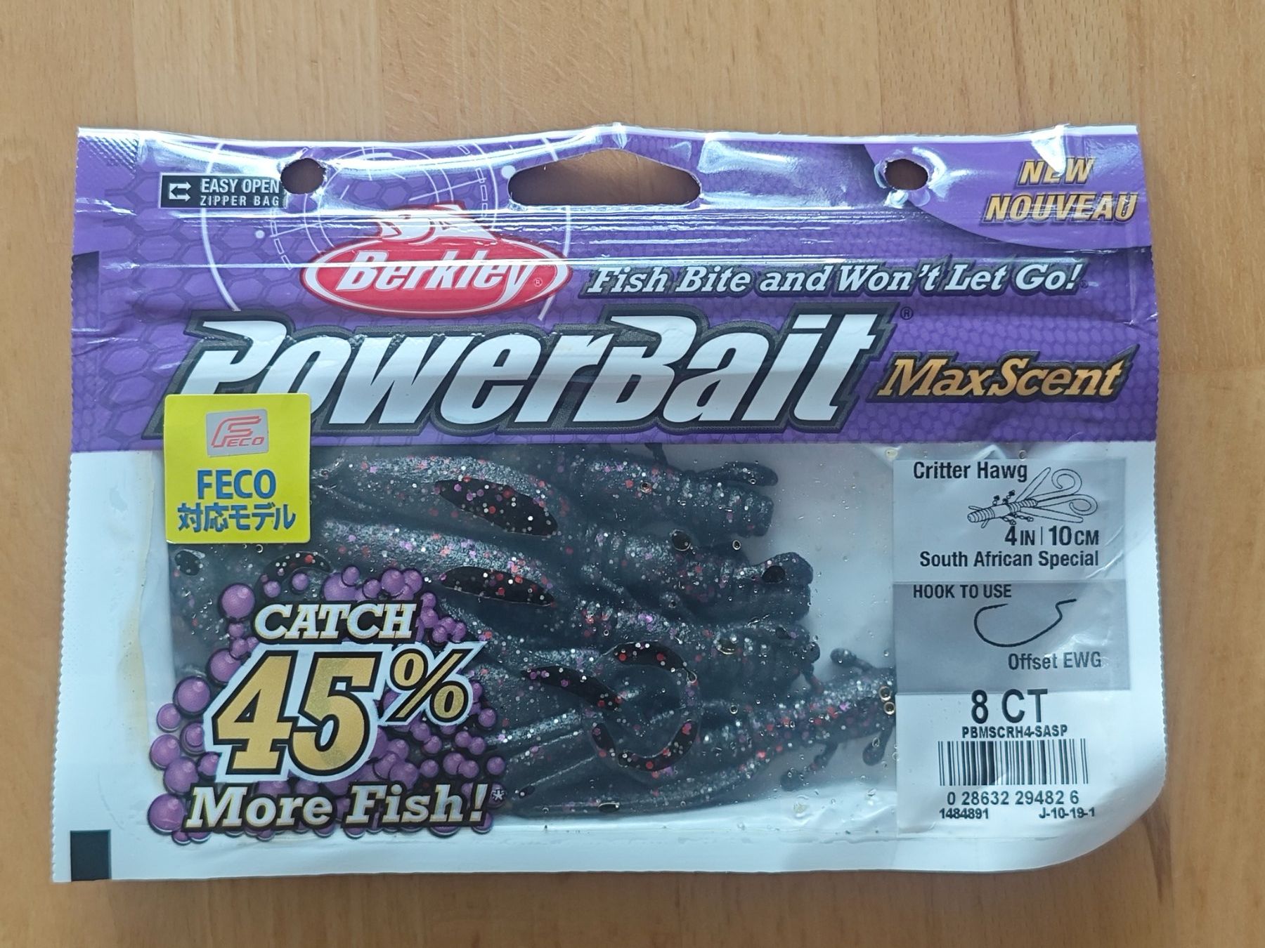 Berkley Esche: Berkley PowerBait MaxScent Critter Hawg – Nuovo e nell'imballaggio originale da Bühler venduto da Idre2017