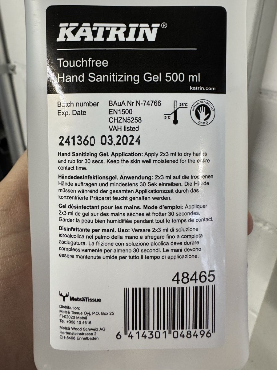 Sonstige Körperpflege: 120x Katrin Handdesinfektion 500ml Touchfree – Neu und originalverpackt aus Niederhasli von Chevy2